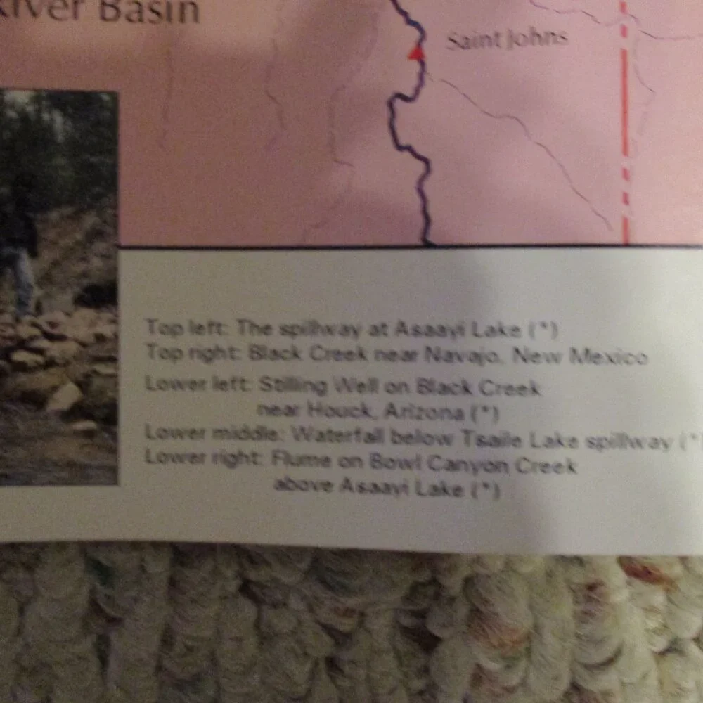 Vtg Dept. Of Water Resources 'Waters Of The Navajo Nation' Map - Condition Issue